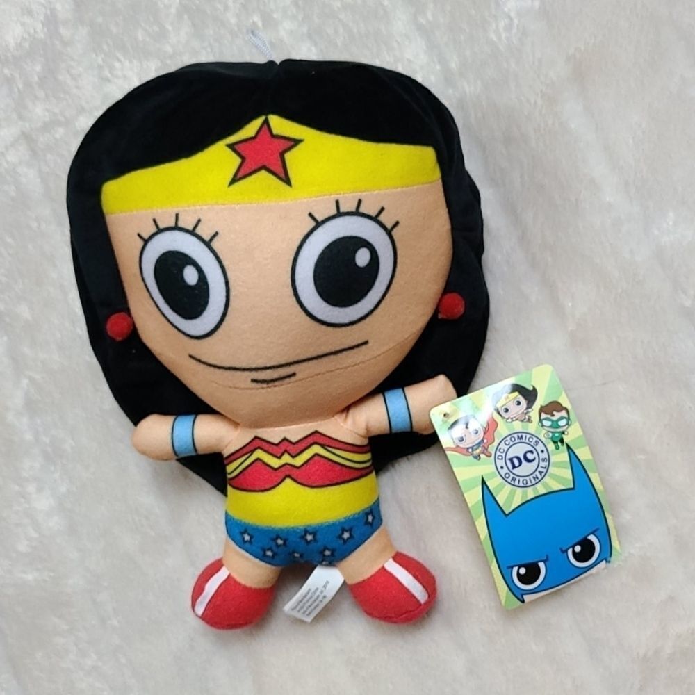 Wonder Woman Chibi Plush DC Comics Superhero Doll 9" NWT Collectible Nostalgia
